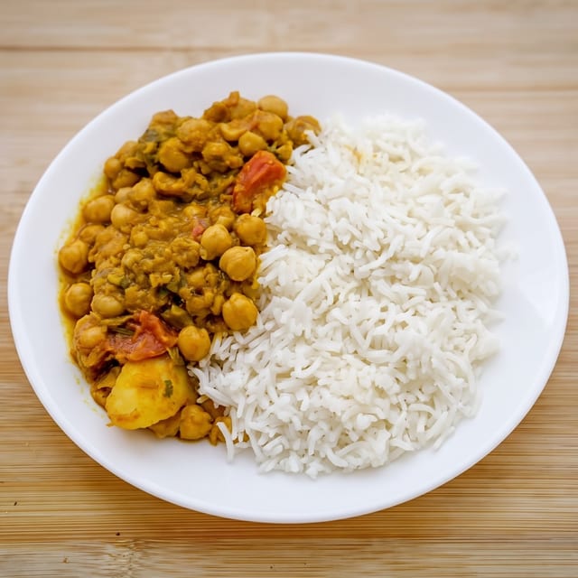 Aloo Chole Grams.