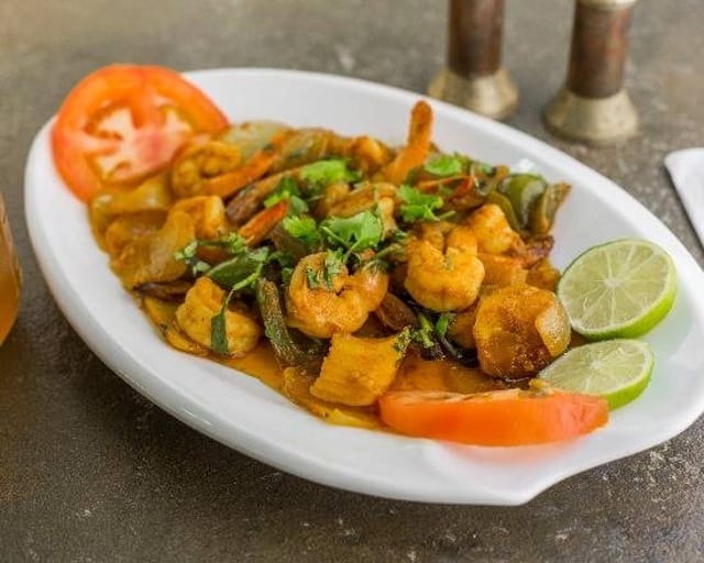 Shrimp with Vegetable Curry.